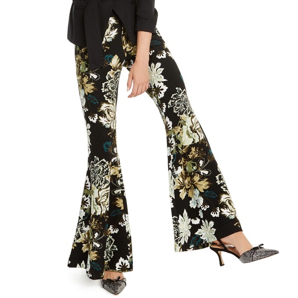 INC International Concepts Pants - INC Internation Concepts Printed Flare-Legs Pants